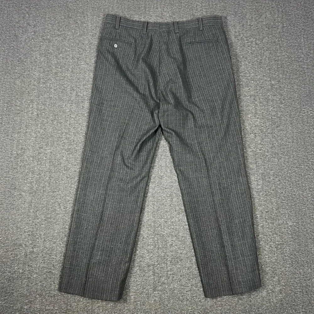 Vintage Don Douglas Pinstripe 3-Piece Suit Set Mens 42L Pinstripe Union Made USA